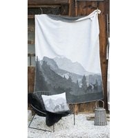 CHARCOAL PAIR STAGS SAVONA THROW