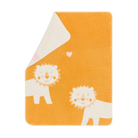 Gold Lions in Love Mila Bassinet Blanket