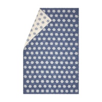 Blue Snowflake Plaid Carla Throw