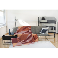 Bordeaux Abstract Graphics Silvretta Throw