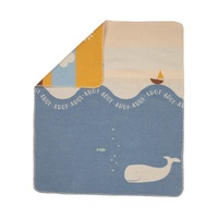 Blue Whale Ahoi Juwel Bassinet Blanket