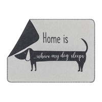 Grey Home is Where My Dog Sleeps Blanket 70 x 90 cm