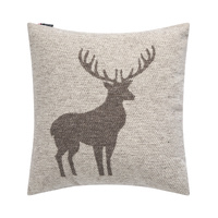 Brown Centered Deer Cushion 50 x 50 cm