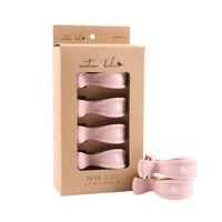DUSTY PINK 4 PACK PRAM CLIPS
