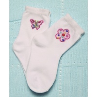 BUTTERFLY & FLOWER SOCKS 1-2 years