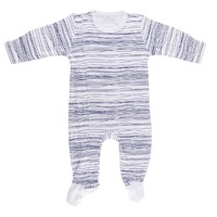 Navy Scribble Zipped Outfit with Feet
