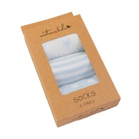 Blue Stripe, Spot & Star Socks 3 Pack