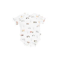 TRACTOR ORGANIC COTTON SHORT SLEEVE BODYSUIT