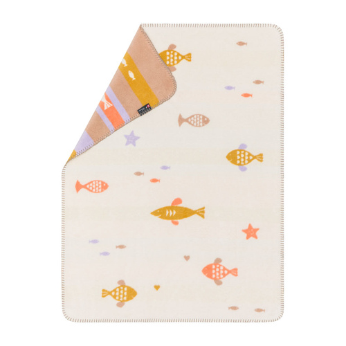 Off White School of Fish Mila Bassinet Blanket