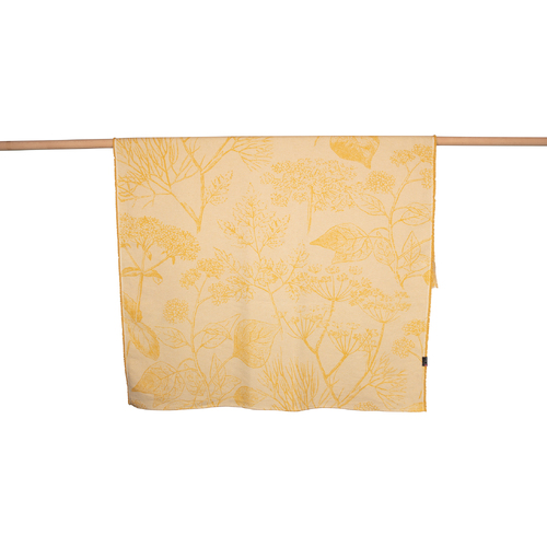 LIGHT YELLOW FLORAL ALBA THROW