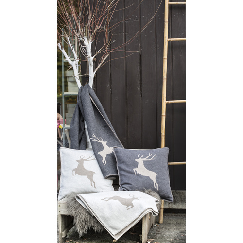David Fussenegger SYLT Blanket with Decorative Stitch - Deer