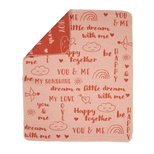 Rose Sketchnotes Juwel Bassinet Blanket