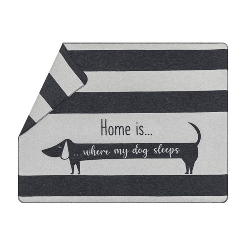 Grey Home is Where My Dog Sleeps Blanket 100 x 140 cm