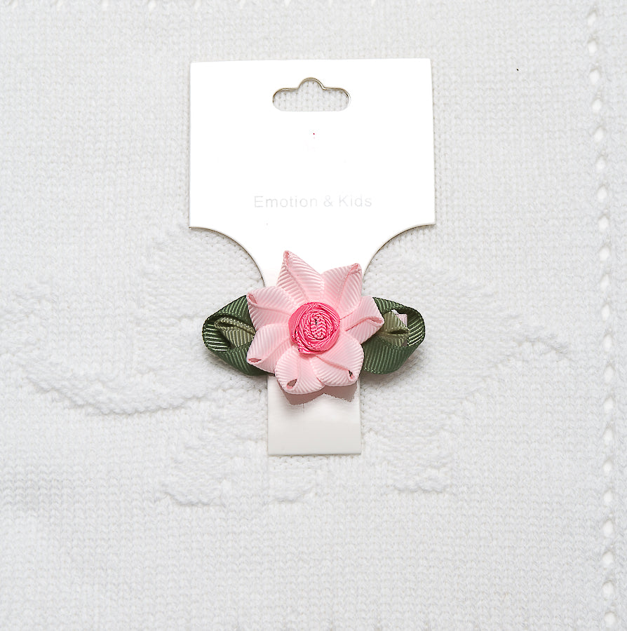 Rose Bow Hair Clip