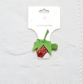 Strawberry Bow Hair Clip