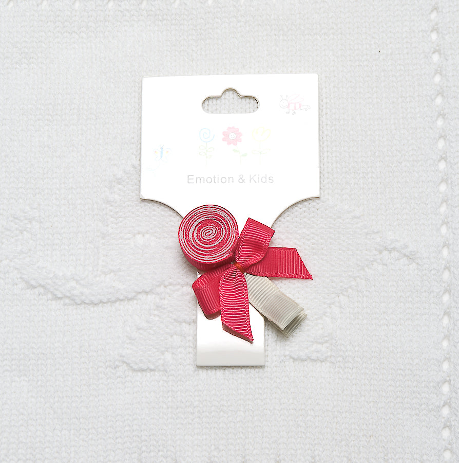 Lollipop Bow Hair Clip