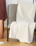 Off White Allover Mini Pattern Savona Throw