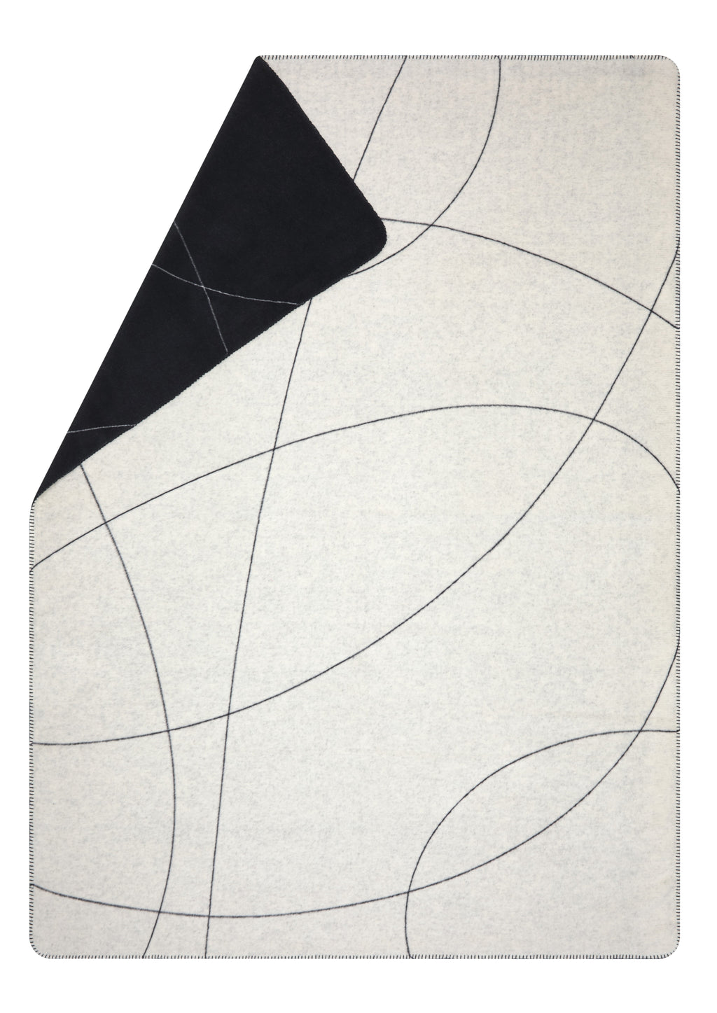 Off White Fine Lines Crossed Savona Throw