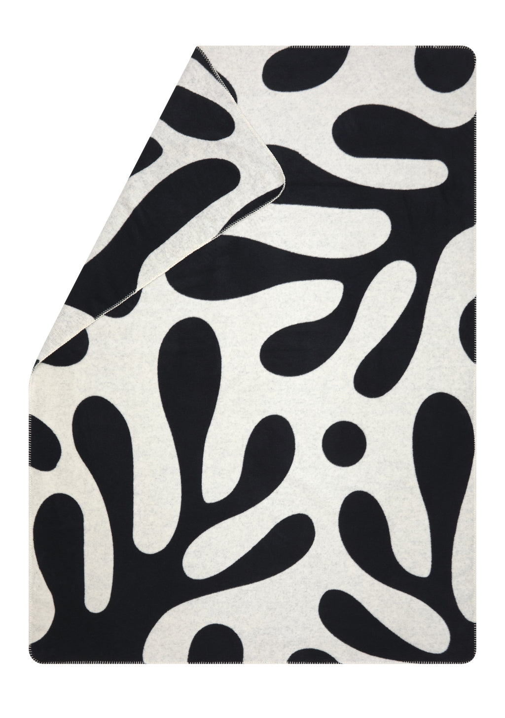 Off White Abstract Plants Savona Throw
