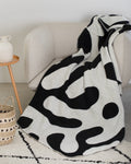 Off White Abstract Plants Savona Throw
