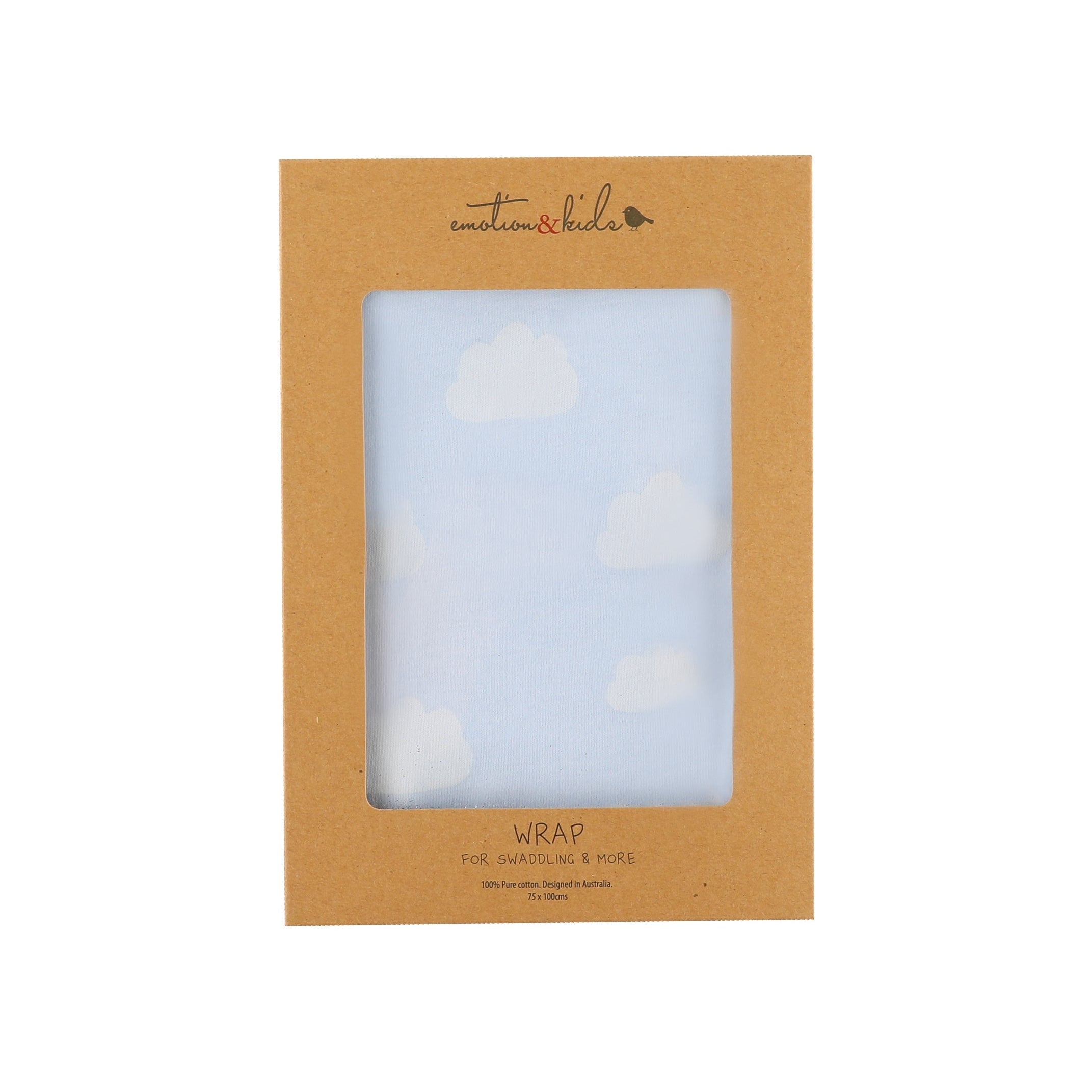 Pale Blue Clouds Wrap