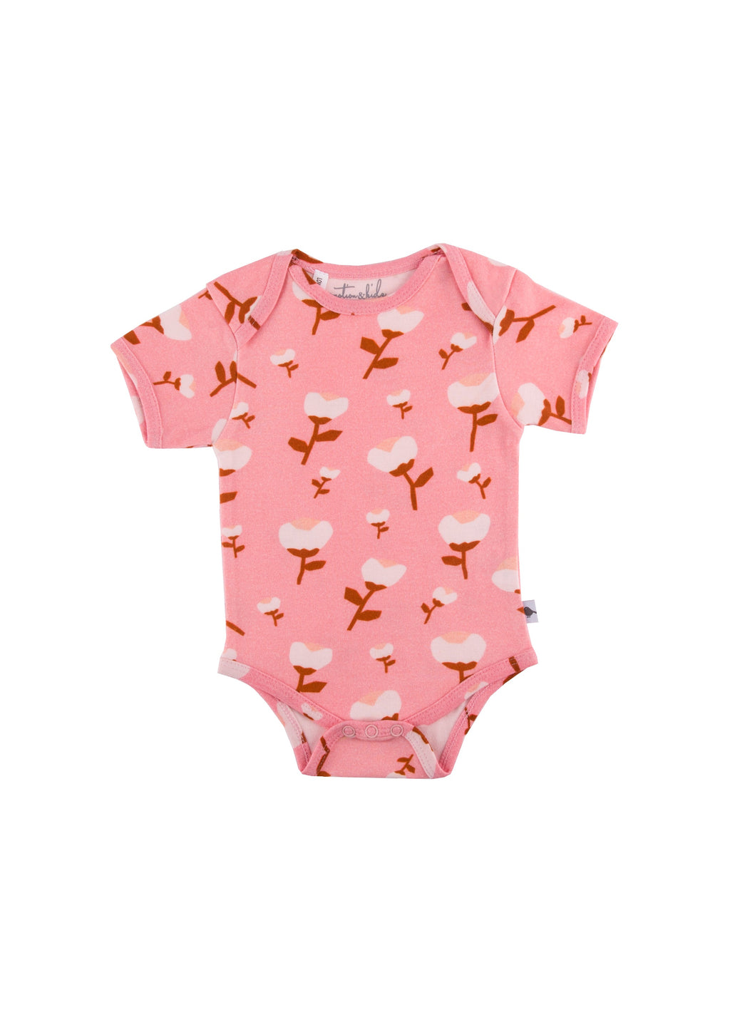 Paper Cut Blossom Short Sleeve Bodysuit