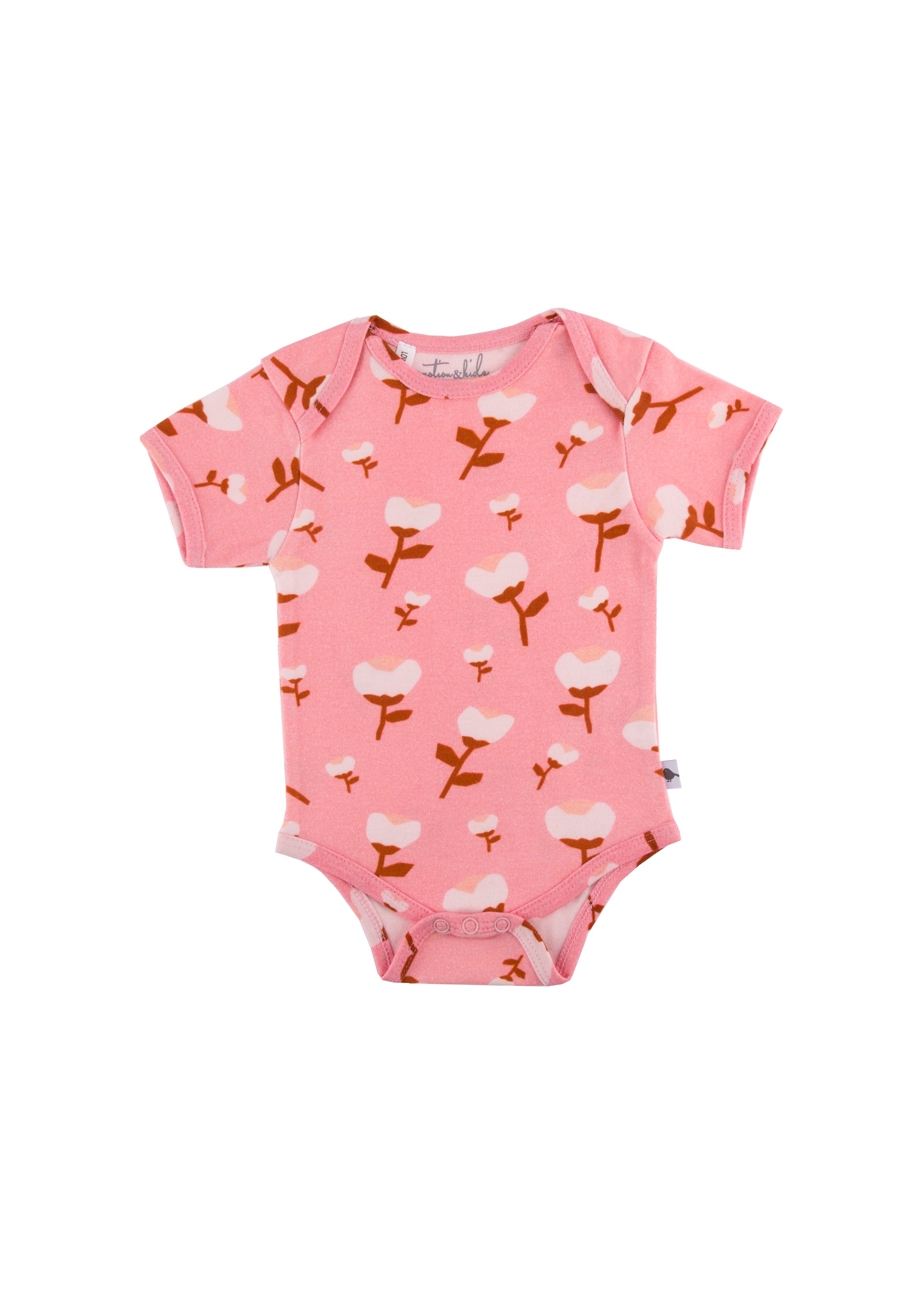 Paper Cut Blossom Short Sleeve Bodysuit