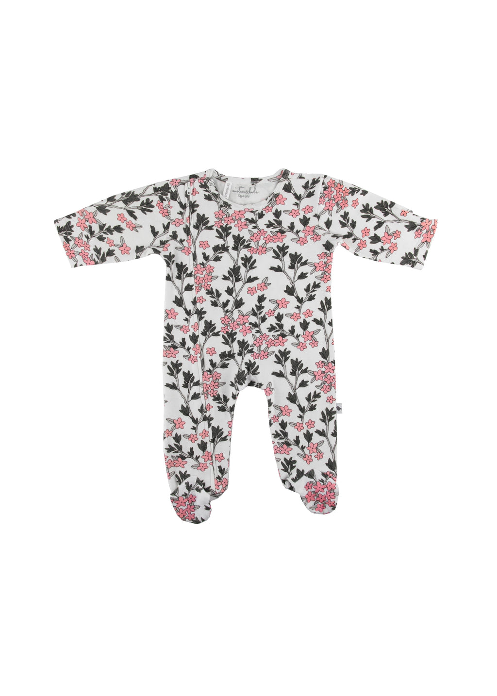 Messy Wildflowers Zip & Footed Outfit