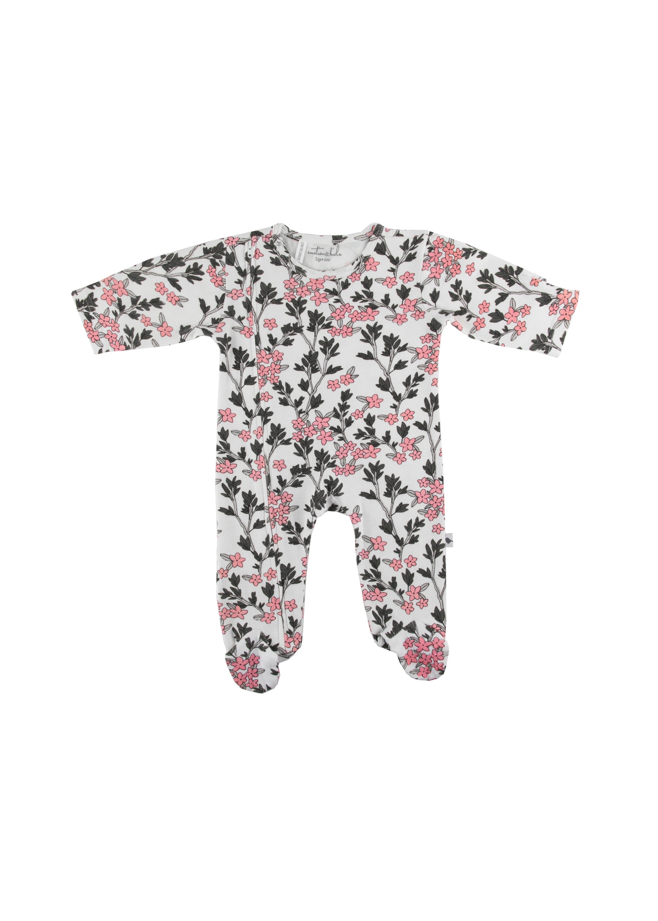 Messy Wildflowers Zip & Footed Outfit
