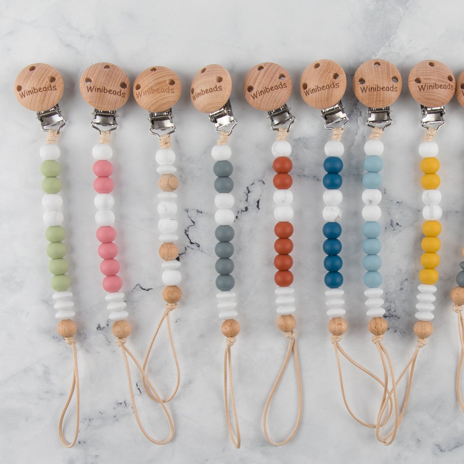 Baked Clay & Marble Frankie Dummy Chain