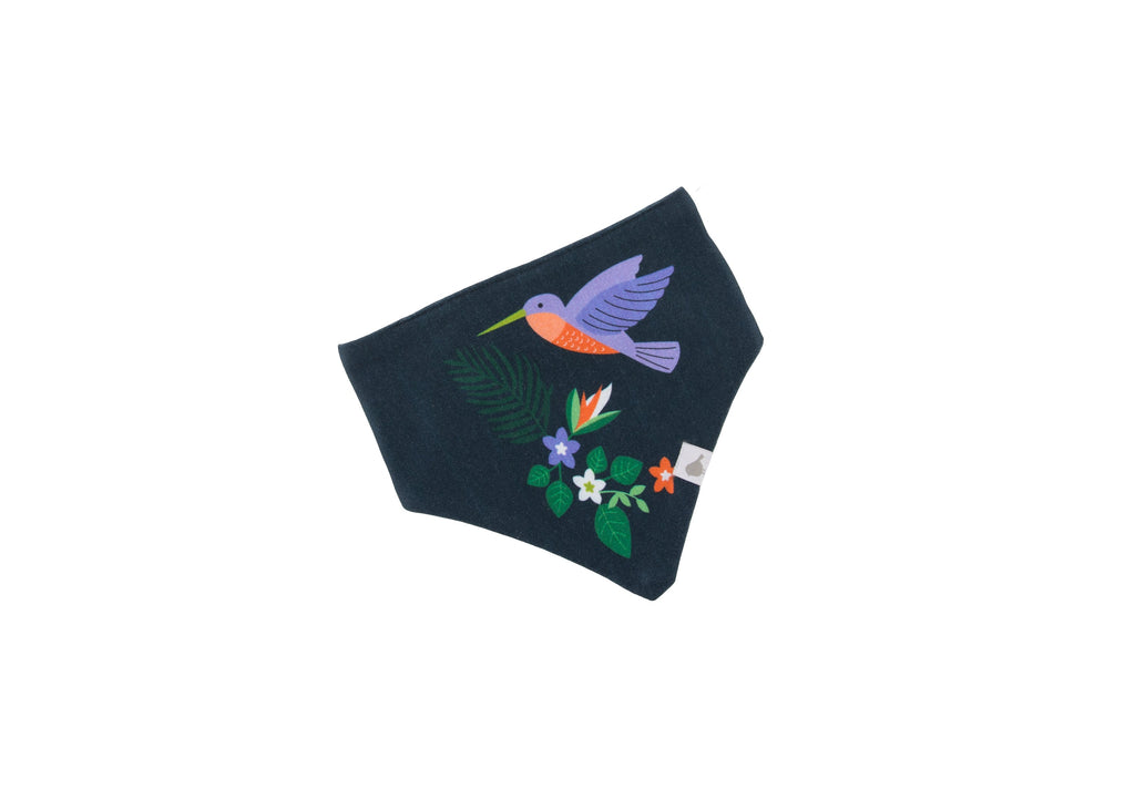 Hummingbirds Organic Cotton Bandana Bibs - 2 Pack