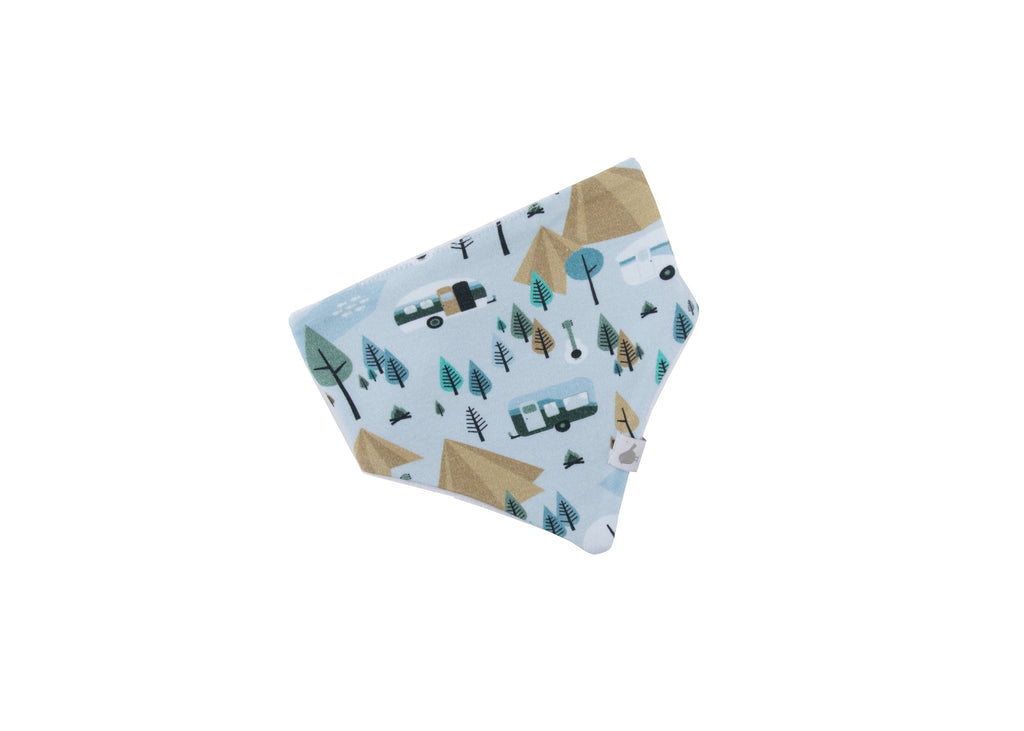 Retro Camping Organic Cotton Bandana Bibs - 2 Pack