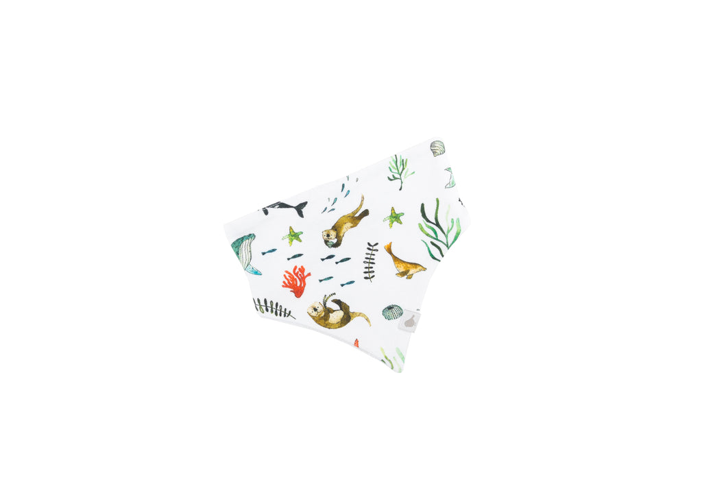 Under the Sea Organic Cotton Bandana Bibs - 2 Pack