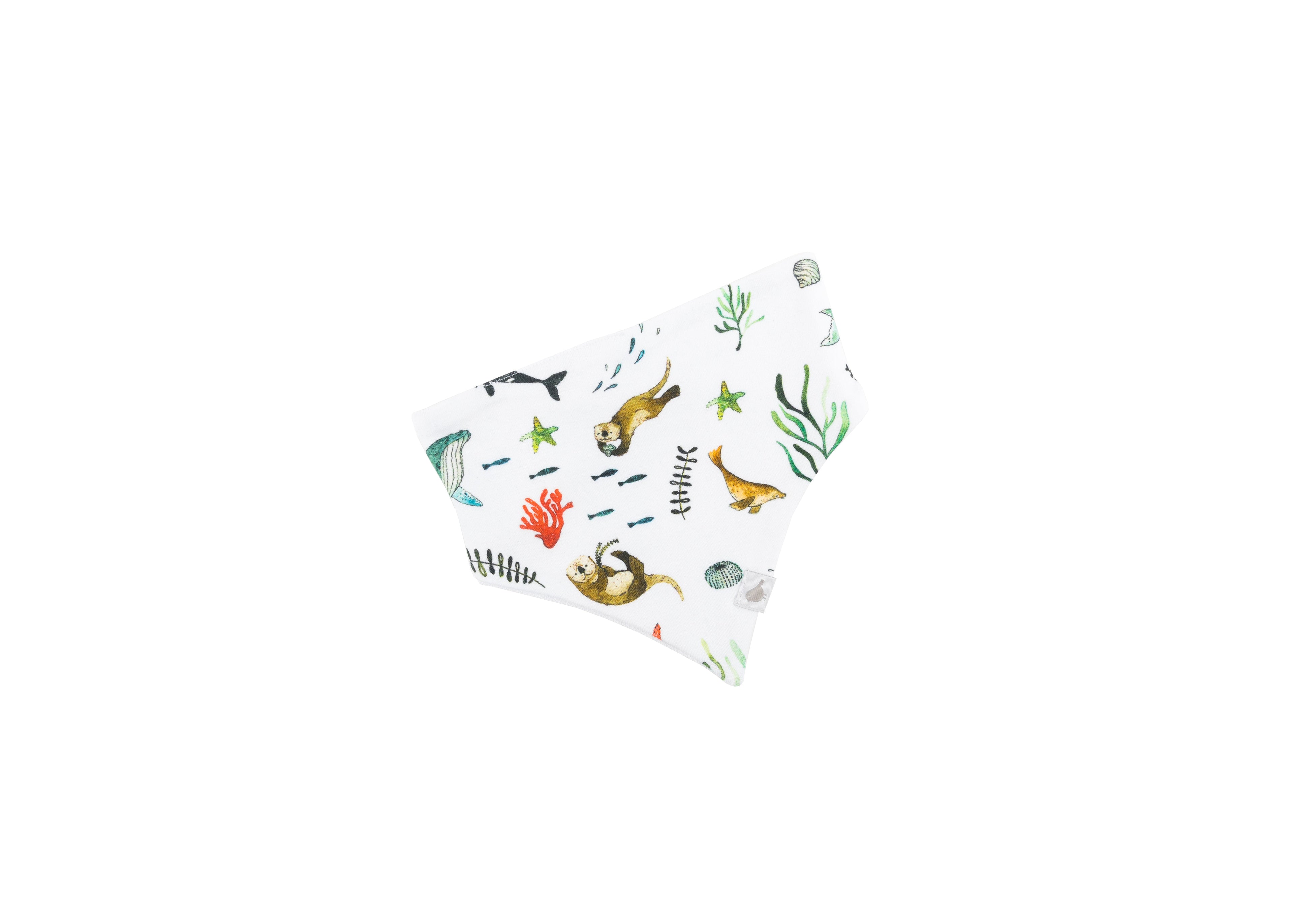 Under the Sea Organic Cotton Bandana Bibs - 2 Pack