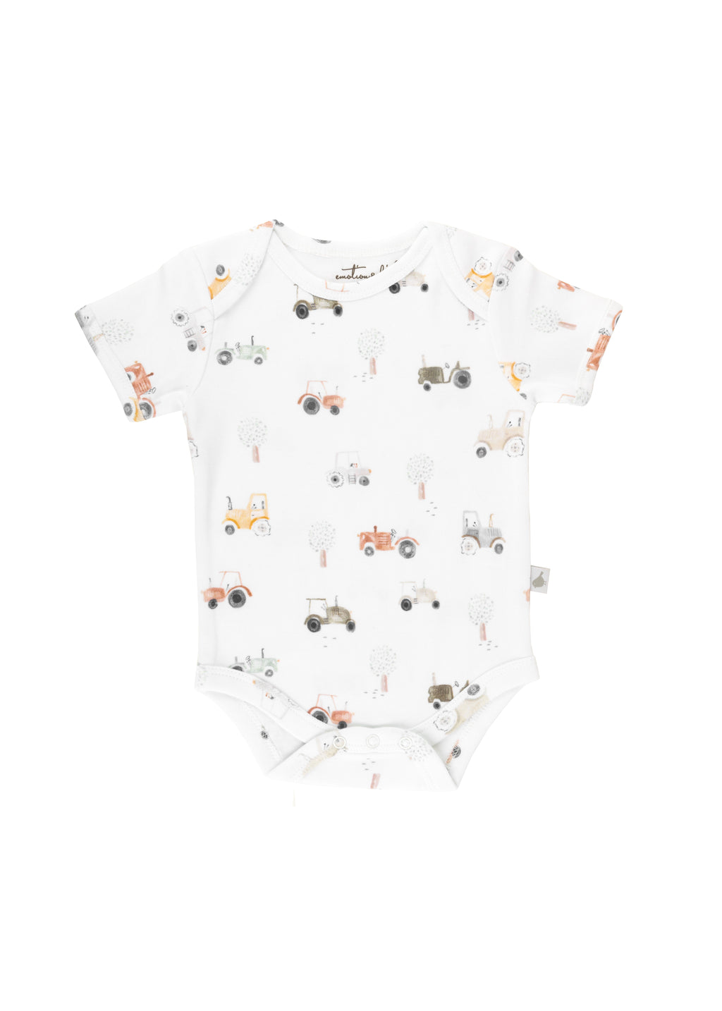 Tractor Organic Cotton Short Sleeve Bodysuit