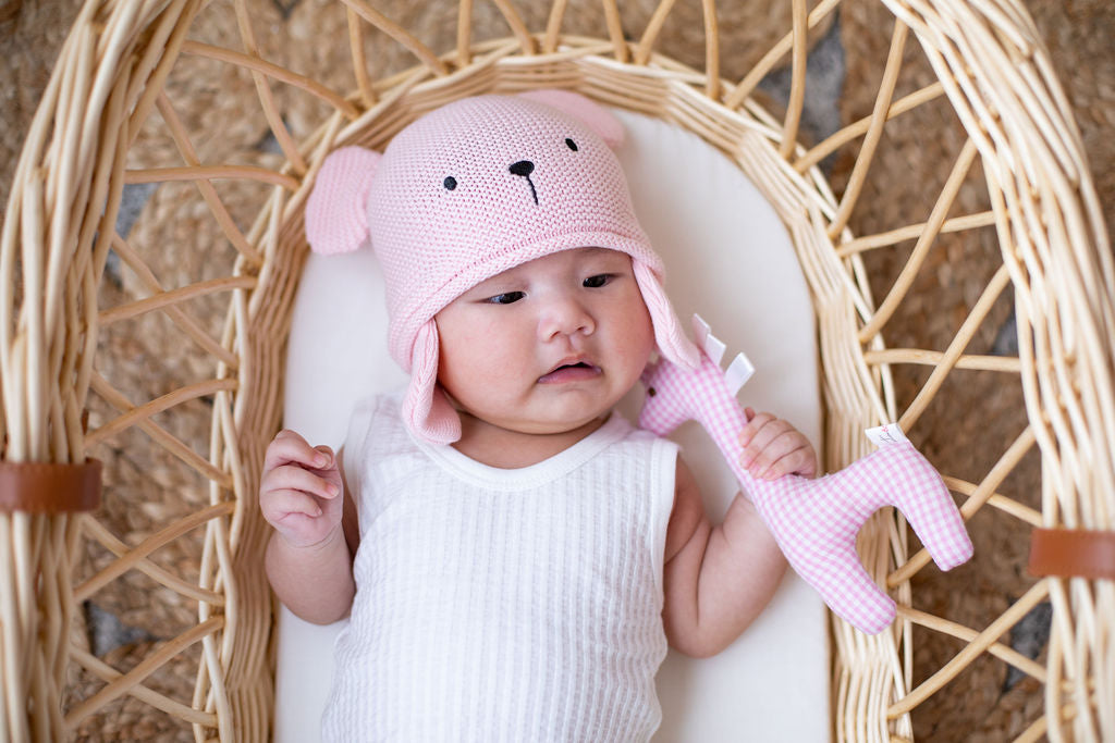 Pink Teddy Hat
