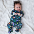 Hummingbirds Organic Cotton Zip & Footed Outfit