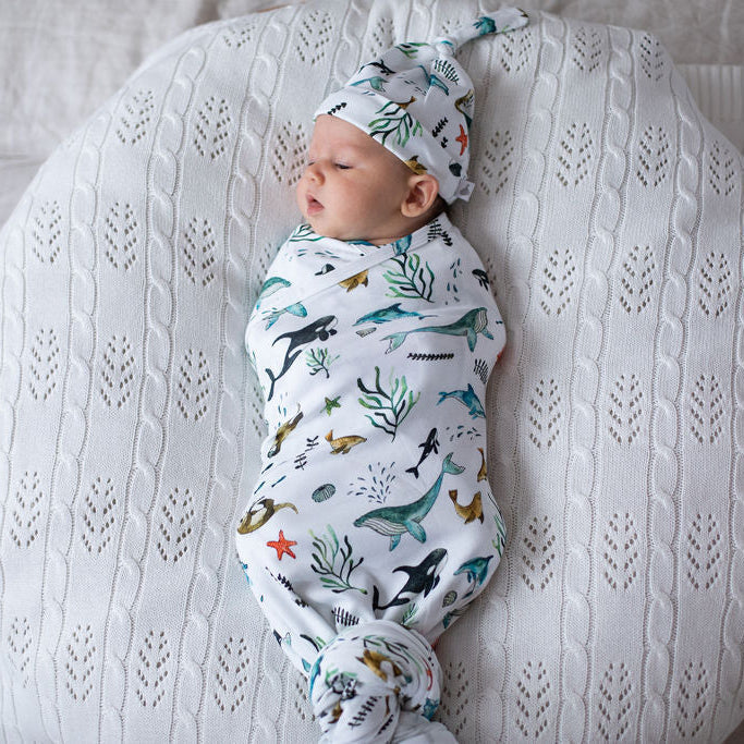 Under the Sea Organic Cotton Muslin Wrap