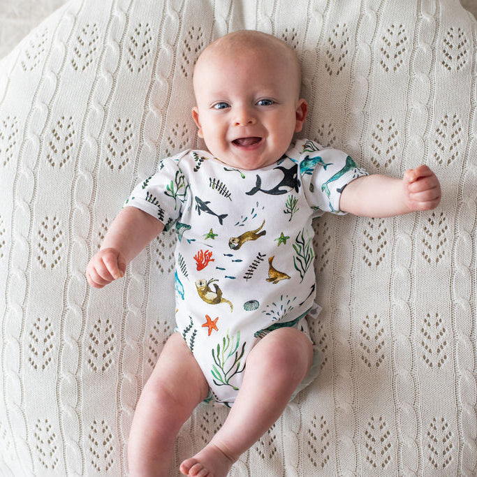 Under the Sea Organic Cotton Short Sleeve Bodysuit