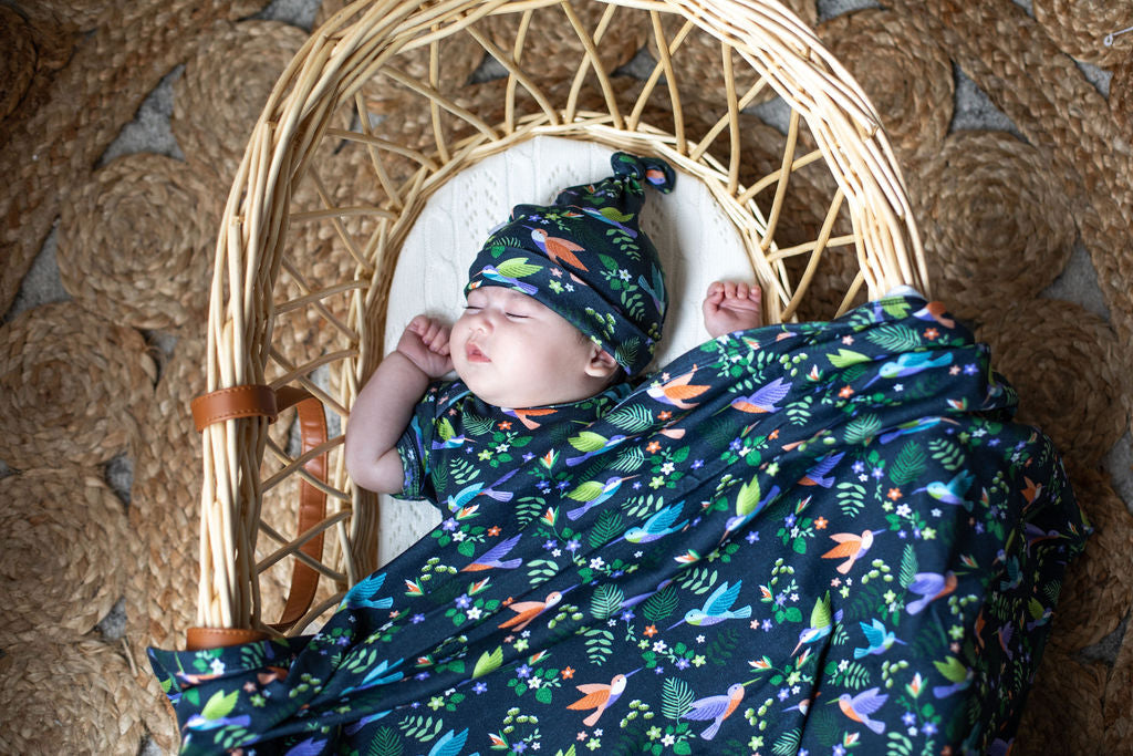 Hummingbirds Organic Cotton Beanie