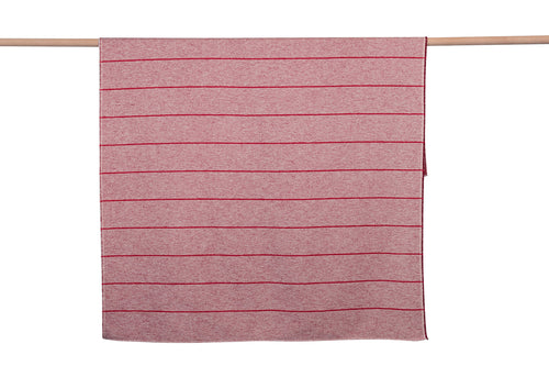 Burgundy Structured Stripes Luca Throw