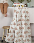 Off White Stars Allover Silvretta Throw