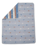 Light Blue Shapes Allover Juwel Bassinet Blanket