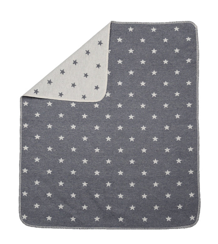 Grey Stars Juwel Bassinet Blanket in Astronaut Puppet