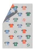 Light Grey Soccer Jerseys Cot Blanket
