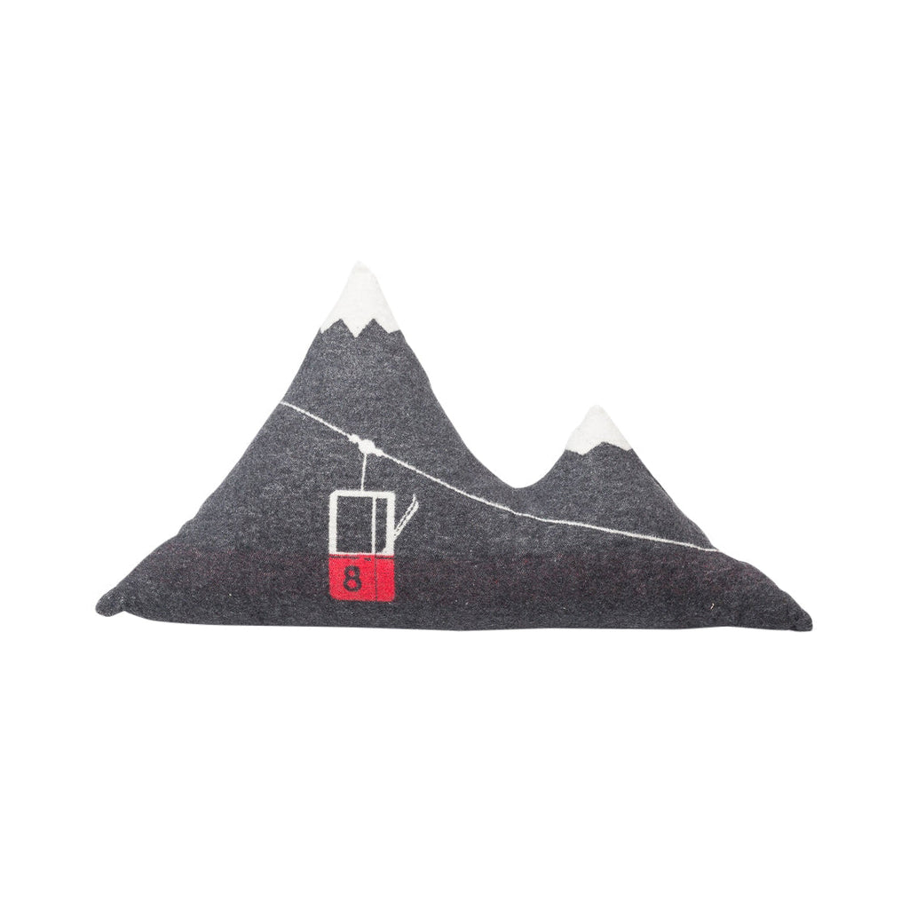 Charcoal Mountain Gondola (Filled) Cushion
