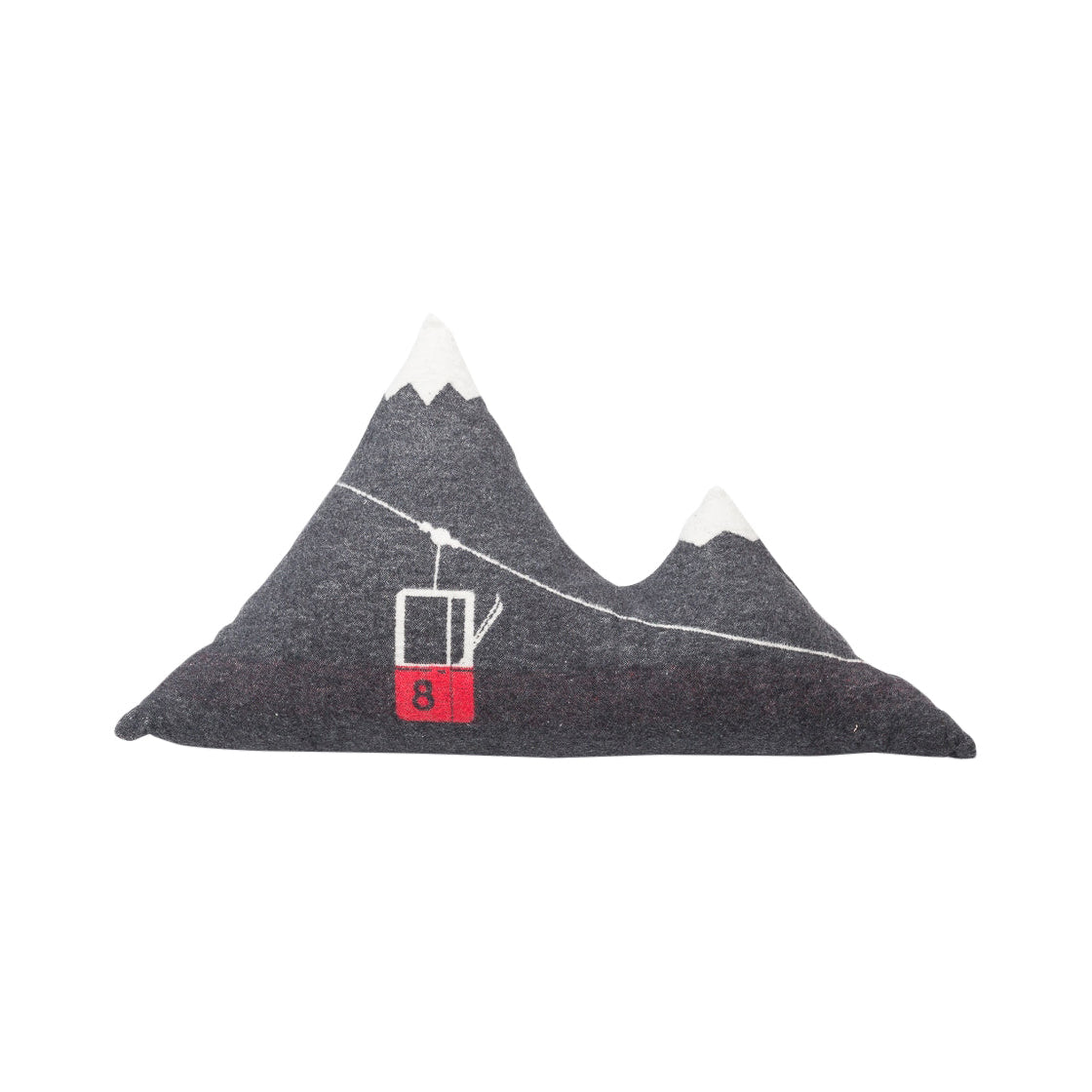 Charcoal Mountain Gondola (Filled) Cushion