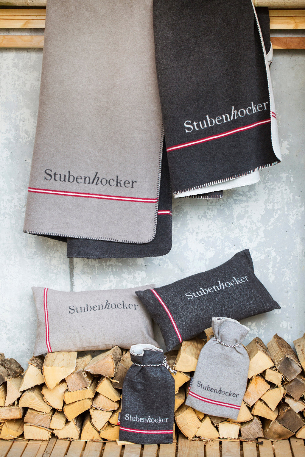 Smoke Stubenhocker = Homebody Hot Water Bottle & Cover