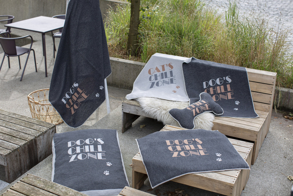 Charcoal Chill Zone Bone Cushion