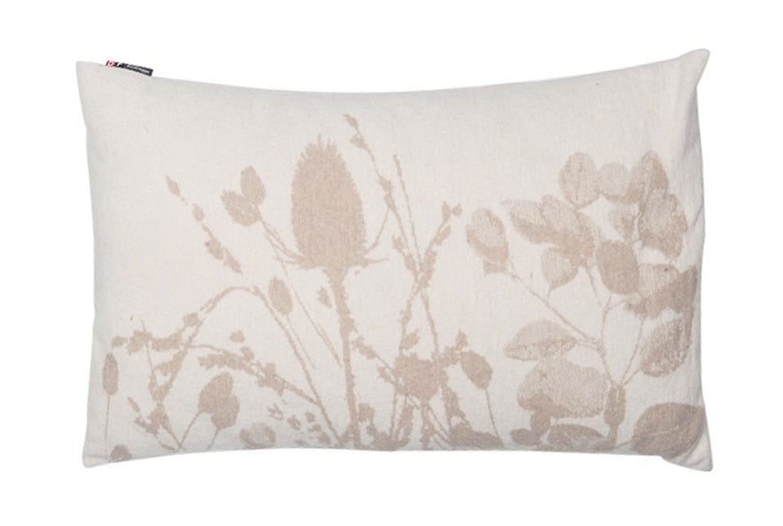 Off White Blades of Grass Cushion 40 x 60 cm